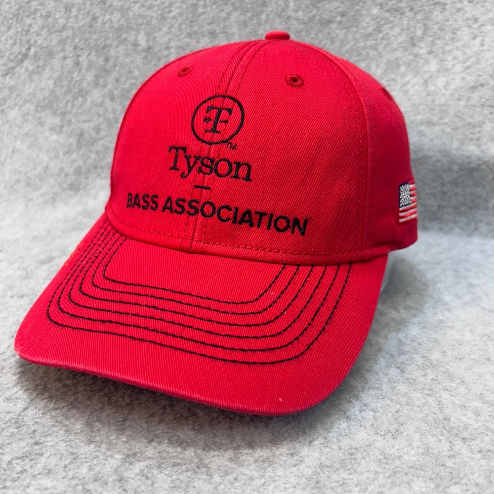 Tyson Bass Association Mens Red MAX Hat Table Rock Lake 2024 Adjustable OSFM